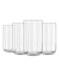 Best Sale 🔥 Luigi Bormioli Set of 4 45ml Jazz Highball Set Clear 😍 -Savor Home Store 781454530 3 1 720x928