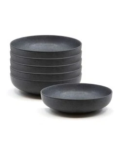 Deals ๐คฉ Salt&Pepper Hue Soup Bowl 20cm - Black - Set of 6 ๐