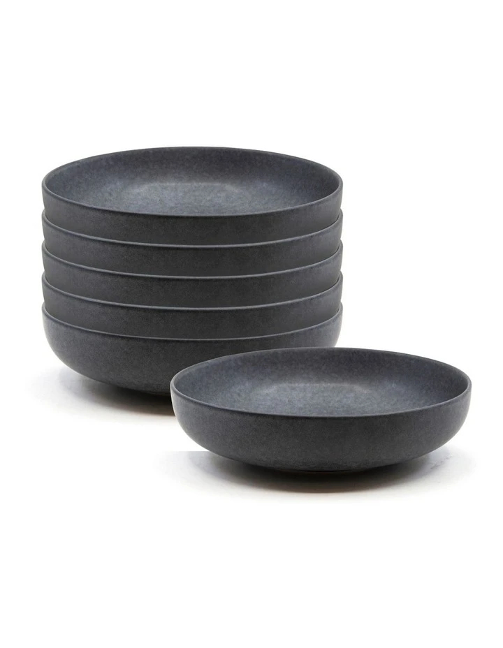 Deals ๐คฉ Salt&Pepper Hue Soup Bowl 20cm - Black - Set of 6 ๐ 1 Deals ๐คฉ Salt&Pepper Hue Soup Bowl 20cm - Black - Set of 6 ๐