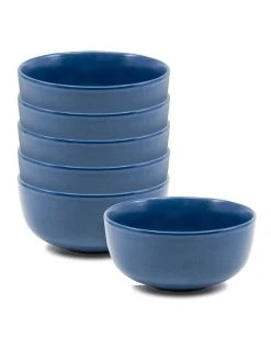 New 🎁 Salt&Pepper Hue 14cm Set of 6 Cereal Bowl Blue ✨