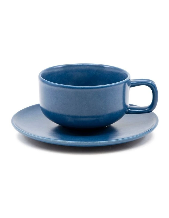 Cheap β Salt&Pepper Hue Tea Cup and Saucer Set 200ml/15.5cm - Blue - Set of 6 π― 2 Cheap β Salt&Pepper Hue Tea Cup and Saucer Set 200ml/15.5cm - Blue - Set of 6 π― - Image 2