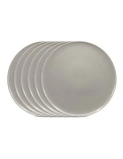 Best deal ⌛ Salt&Pepper Hue 20cm Set of 6 Stoneware Side Plate Grey ✨