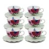 Best Sale ✨ Salt&Pepper Willow Tea Cup & Saucer 240ml - Flute - Set of 6 👏