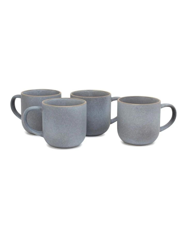 Budget ๐ Salt&Pepper Hana 4 Piece 300ml Mug Set Blue ๐ 1 Budget ๐ Salt&Pepper Hana 4 Piece 300ml Mug Set Blue ๐