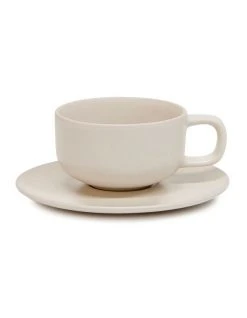 Top 10 ❤️ Salt&Pepper HUE Tea Cup and Saucer Set - 200ml/15.5cm - Stone 👍