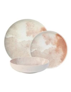 New โ Salt&Pepper Nebi 12 Piece Dinner Set Pink ๐