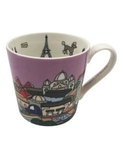 Budget ✨ Maxwell & Williams Megan McKean Cities 430ml Paris Mug Gift Boxed Pink ❤️ -Savor Home Store 789630850 3 720x928