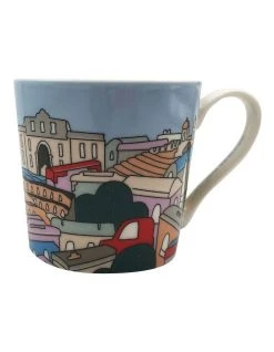 Best Pirce ⭐ Maxwell & Williams Megan McKean Cities Rome 430ml Mug Gift Boxed Blue ✨