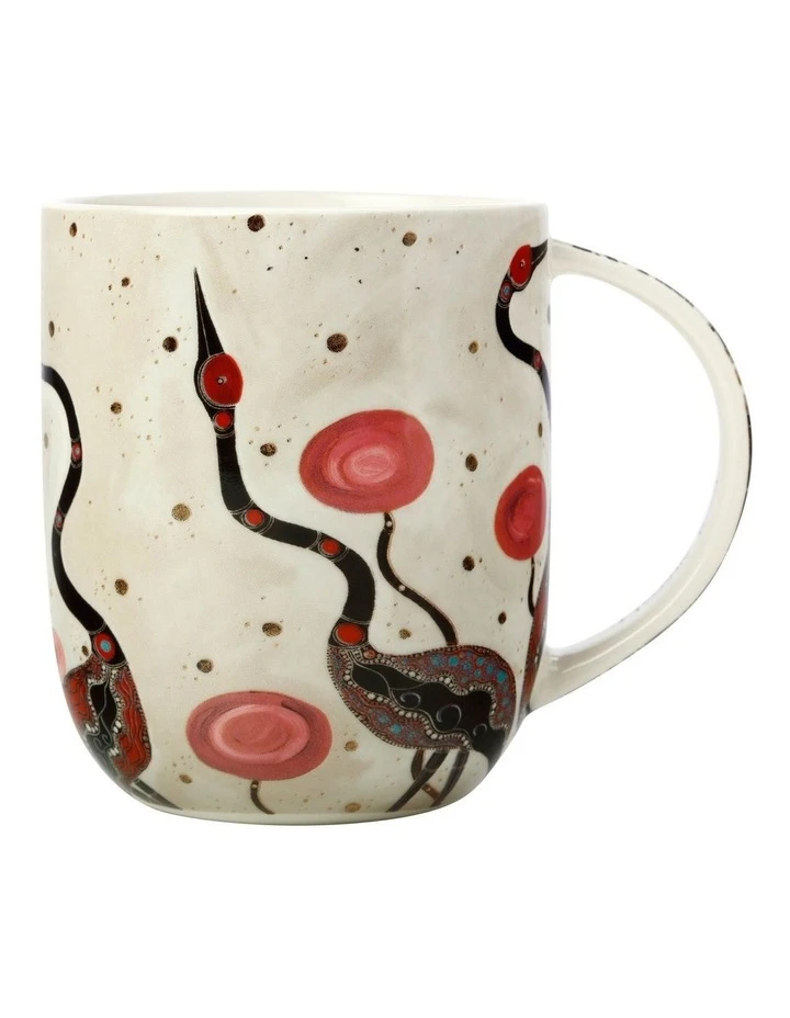 Brand new ⭐ Maxwell & Williams Melanie Hava Jugaig Bana Wabu Brolgas 440ml Mug Gift Boxed Cream ⭐ 1 Brand new ⭐ Maxwell & Williams Melanie Hava Jugaig Bana Wabu Brolgas 440ml Mug Gift Boxed Cream ⭐