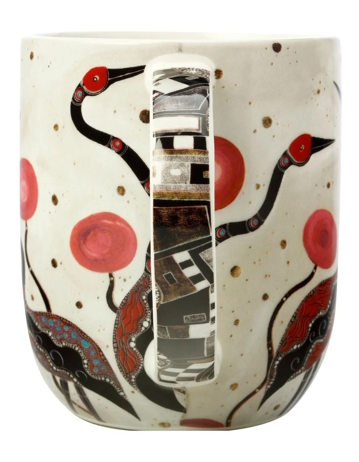 Brand new ⭐ Maxwell & Williams Melanie Hava Jugaig Bana Wabu Brolgas 440ml Mug Gift Boxed Cream ⭐ 2 Brand new ⭐ Maxwell & Williams Melanie Hava Jugaig Bana Wabu Brolgas 440ml Mug Gift Boxed Cream ⭐ - Image 2