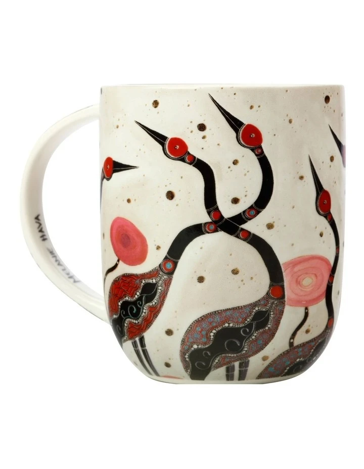 Brand new ⭐ Maxwell & Williams Melanie Hava Jugaig Bana Wabu Brolgas 440ml Mug Gift Boxed Cream ⭐ 3 Brand new ⭐ Maxwell & Williams Melanie Hava Jugaig Bana Wabu Brolgas 440ml Mug Gift Boxed Cream ⭐ - Image 3