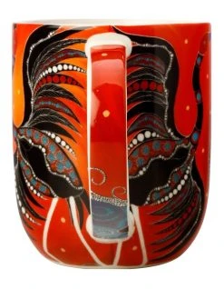 Promo ❤️ Maxwell & Williams Melanie Hava Jugaig-Bana Wabu Brolgas' Symphony 440ml Mug Gift Boxed Orange 🔥 -Savor Home Store 789633730 2 720x928