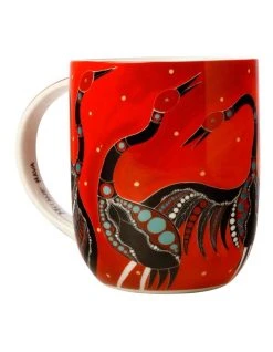 Promo ❤️ Maxwell & Williams Melanie Hava Jugaig-Bana Wabu Brolgas' Symphony 440ml Mug Gift Boxed Orange 🔥 -Savor Home Store 789633730 3 720x928