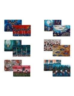 Best reviews of 👍 Maxwell & Williams Melanie Hava Jugaig-Bana-Wabu 43.5x28.5cm Reversible Placemat Blue 6 Pack 👏