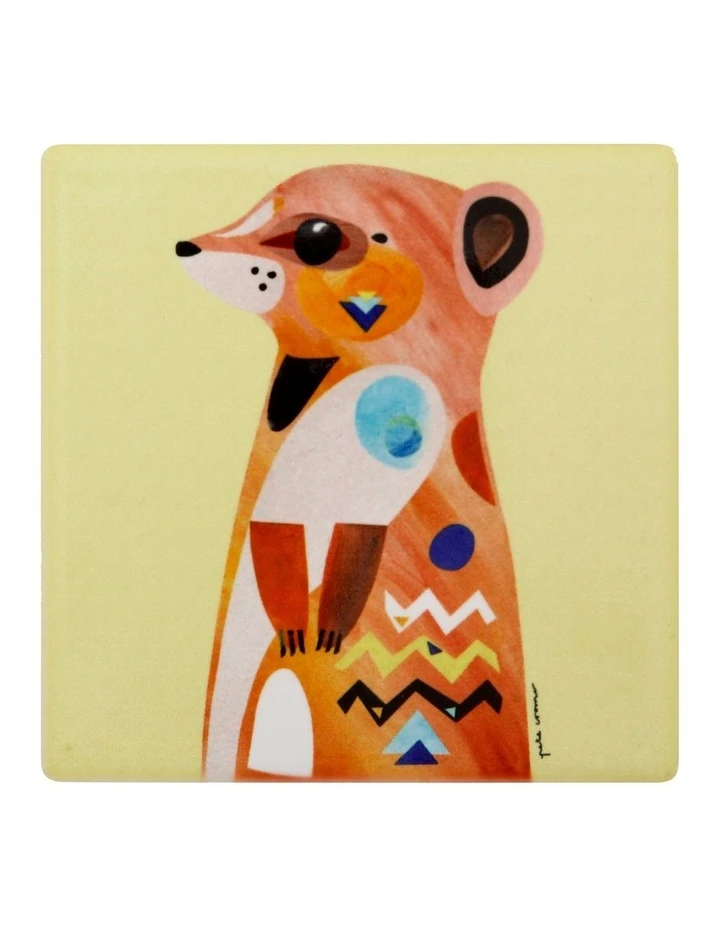 Brand new 👏 Maxwell & Williams Pete Cromer Wildlife Ceramic 9.5cm Meerkat Square Coaster 🥰 1 Brand new 👏 Maxwell & Williams Pete Cromer Wildlife Ceramic 9.5cm Meerkat Square Coaster 🥰