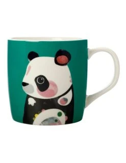 Buy ⭐ Maxwell & Williams Pete Cromer Wildlife 375ml Panda Mug Gift Boxed Dark Green 🥰