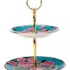 Cheap ✨ Maxwell & Williams Teas & C's Silk Road 2-Tier Gift Boxed Cake Stand Aqua ❤️