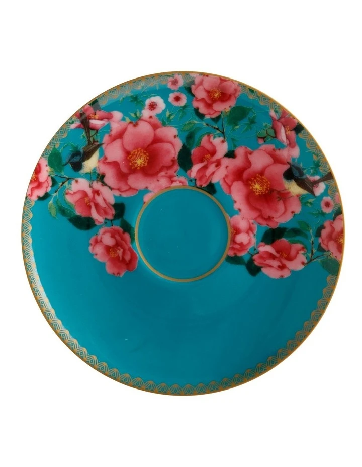 Best Sale ❤️ Maxwell & Williams Teas & C's Silk Road 200ml Gift Boxed Footed Cup & Saucer Set Aqua ❤️ 2 Best Sale ❤️ Maxwell & Williams Teas & C's Silk Road 200ml Gift Boxed Footed Cup & Saucer Set Aqua ❤️ - Image 2