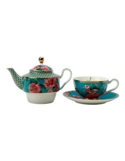 Top 10 👏 Maxwell & Williams Teas & C's Silk Road 380ml Teapot Tea for One with Infuser Aqua ❤️ -Savor Home Store 790818040 2 720x928