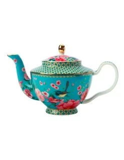 Brand new ✔️ Maxwell & Williams Teas & C's Silk Road 500ml Teapot Tea for One with Infuser Aqua 🔔
