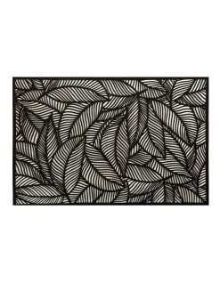 Deals ⌛ Maxwell & Williams Table Accents 45x30cm Leaf Cut-Out Placemat Black 🎉