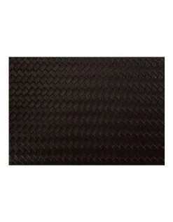 Wholesale 🔔 Maxwell & Williams Table Accents 43x30cm Plait Leather Look Placemat Black 🔔