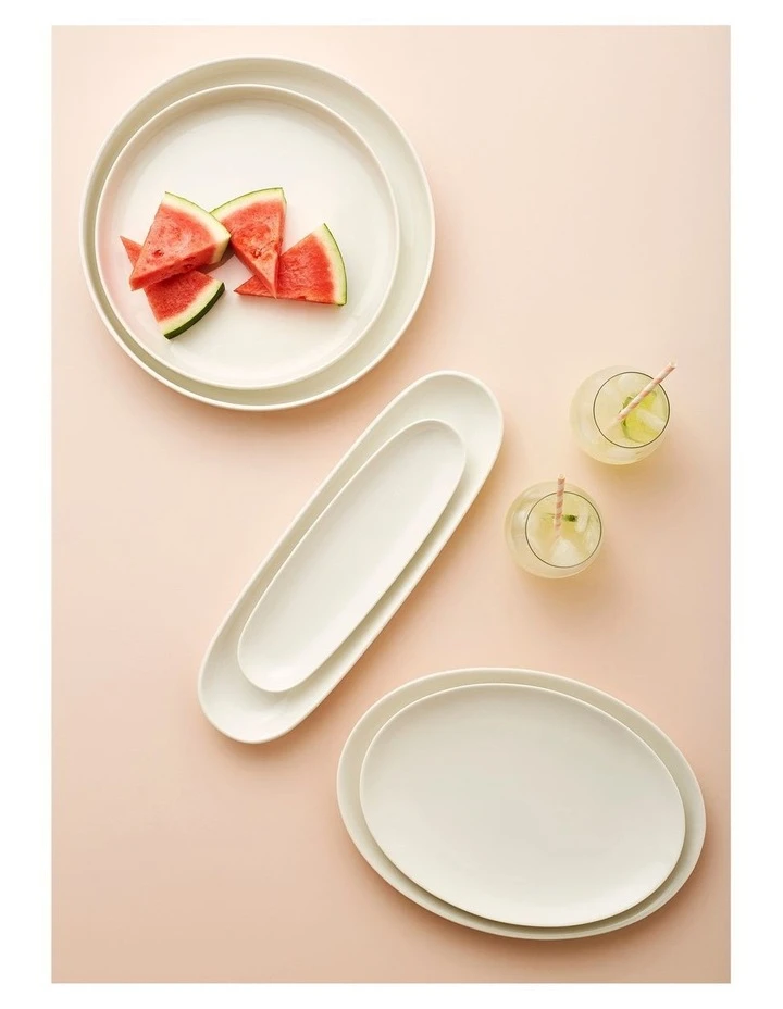 Hot Sale 👏 Maxwell & Williams White Basics 35x25cm Oval Plate ⌛ 2 Hot Sale 👏 Maxwell & Williams White Basics 35x25cm Oval Plate ⌛ - Image 2