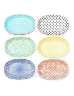 New ✨  Cooper & Co Set of 6 Ceramic 23cm Viola Plates 🛒