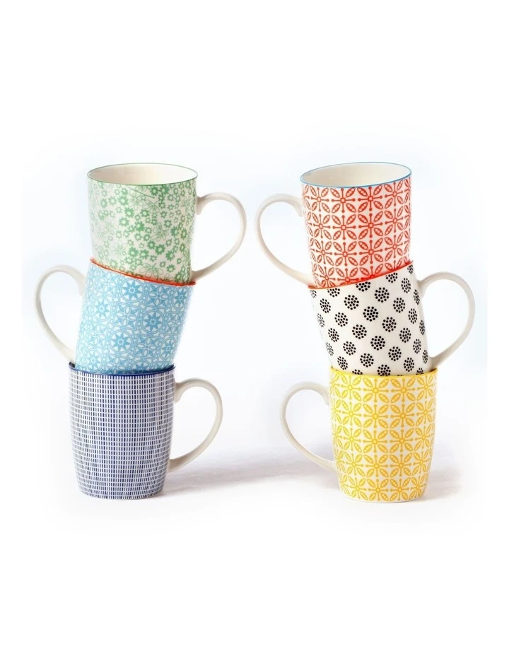 Cheap ⌛ Cooper & Co Set of 6 Ceramic Viola Mugs ❤️ 1 Cheap ⌛ Cooper & Co Set of 6 Ceramic Viola Mugs ❤️