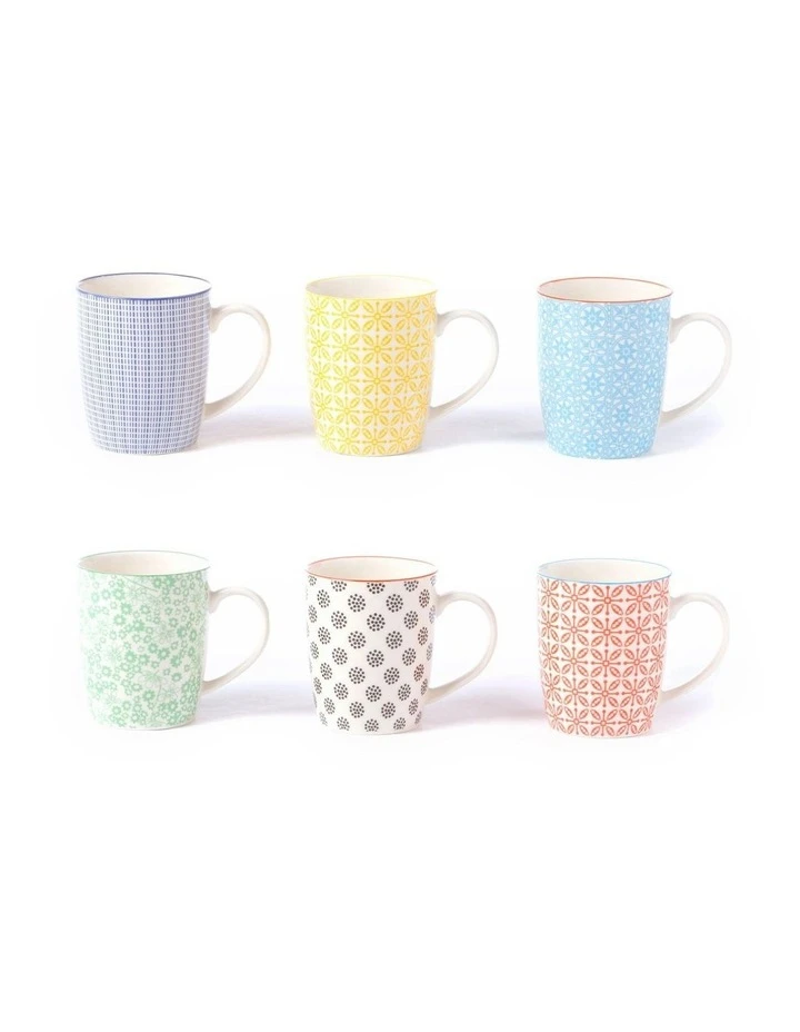 Cheap ⌛ Cooper & Co Set of 6 Ceramic Viola Mugs ❤️ 2 Cheap ⌛ Cooper & Co Set of 6 Ceramic Viola Mugs ❤️ - Image 2