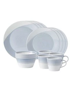 Deals ❤️ Royal Doulton 1815 16pc Set Blue ✔️