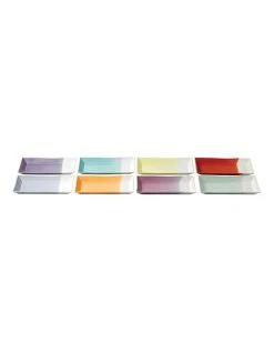 Promo โญ Royal Doulton 1815 8pc 23cm Mixed Rectangular Plates Set ๐