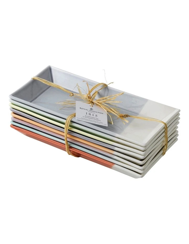 Promo β Royal Doulton 1815 8pc 23cm Mixed Rectangular Plates Set π 2 Promo β Royal Doulton 1815 8pc 23cm Mixed Rectangular Plates Set π - Image 2