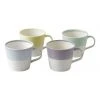 Budget ✔️ Royal Doulton 1815 Tapas 400ml Set of 4 Mugs Assorted Cool Colours 🌟
