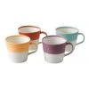 Brand new ✔️ Royal Doulton 1815 Tapas 420ml Set of 4 Mugs Assorted Warm Colours 🔥