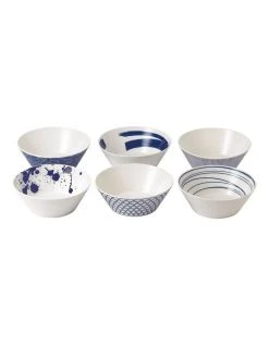 Deals ❤️ Royal Doulton Pacific Mixed 21cm Set of 6 Noodle Bowls 🤩