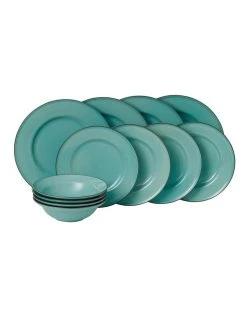 Brand new ⌛ Royal Doulton Gordon Ramsay Union Street Cafe 12pc Dining Set Blue ✔️