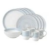 New ✔️ Royal Doulton Ellen DeGeneres 16pc Dining Set Polar Blue Dots ⭐
