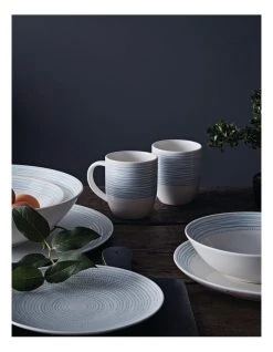 New ✔️ Royal Doulton Ellen DeGeneres 16pc Dining Set Polar Blue Dots ⭐ -Savor Home Store 797701960 2 720x928