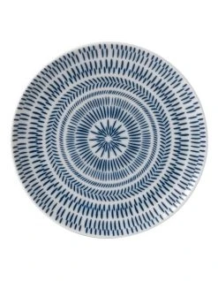 Hot Sale 🔥 Royal Doulton Ellen DeGeneres 21cm Chevron Plate White/Dark Blue 😍