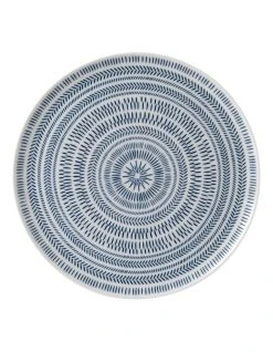 Outlet ⭐ Royal Doulton Ellen DeGeneres Chevron 32cm Platter Dark Blue 🤩