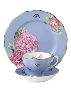 Best deal ✨ Royal Albert Miranda Kerr Tranquility Teacup Saucer & Plate Blue 😍