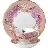 New ❤️ Royal Albert Miranda Kerr Hope Teacup Saucer & Plate Pink ✨