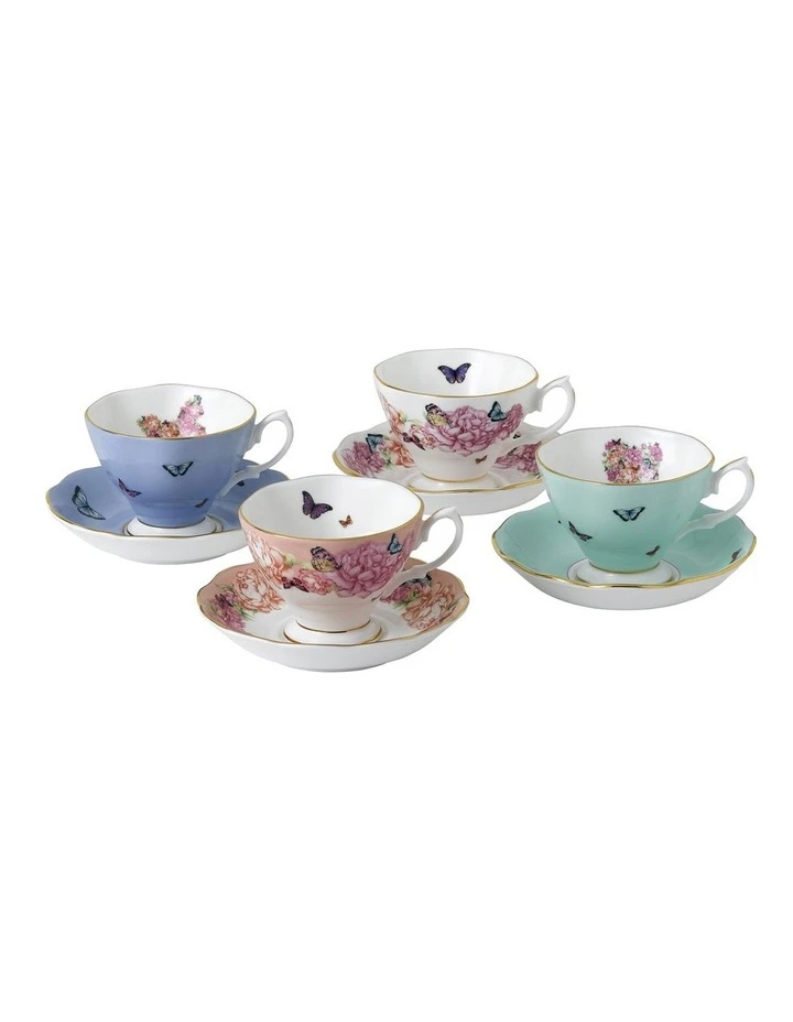 Outlet ⌛ Royal Albert Miranda Kerr Friendship Teacup & Saucer Set of 4 🔔 1 Outlet ⌛ Royal Albert Miranda Kerr Friendship Teacup & Saucer Set of 4 🔔