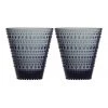 Outlet ✔️ IITTALA Kastehelmi Set of 2 Tumbler Dark Grey 😉