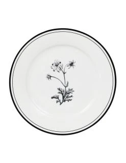 Cheapest 🔔  Robert Gordon Matilda 19cm Bone China Plate White/Black Decal 👍