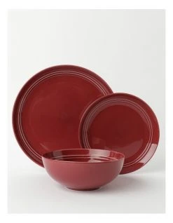 Best deal 👏 Heritage Avenue 12pc Dinner Set Crimson 🤩