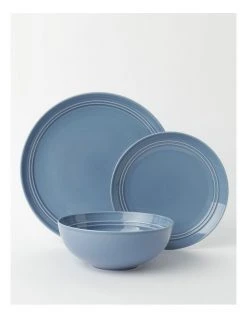 Promo 🎁 Heritage Avenue 12pc Dinner Set Dusk Blue ✔️
