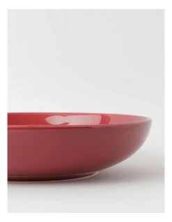 Discount 👏 Heritage Avenue Shallow Serving Bowl Crimson 💯 -Savor Home Store 799332490 3 720x928