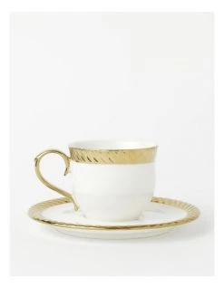 Hot Sale ⌛ Heritage Gold Rope Cup & Saucer 👍 -Savor Home Store 799335460 1 720x928